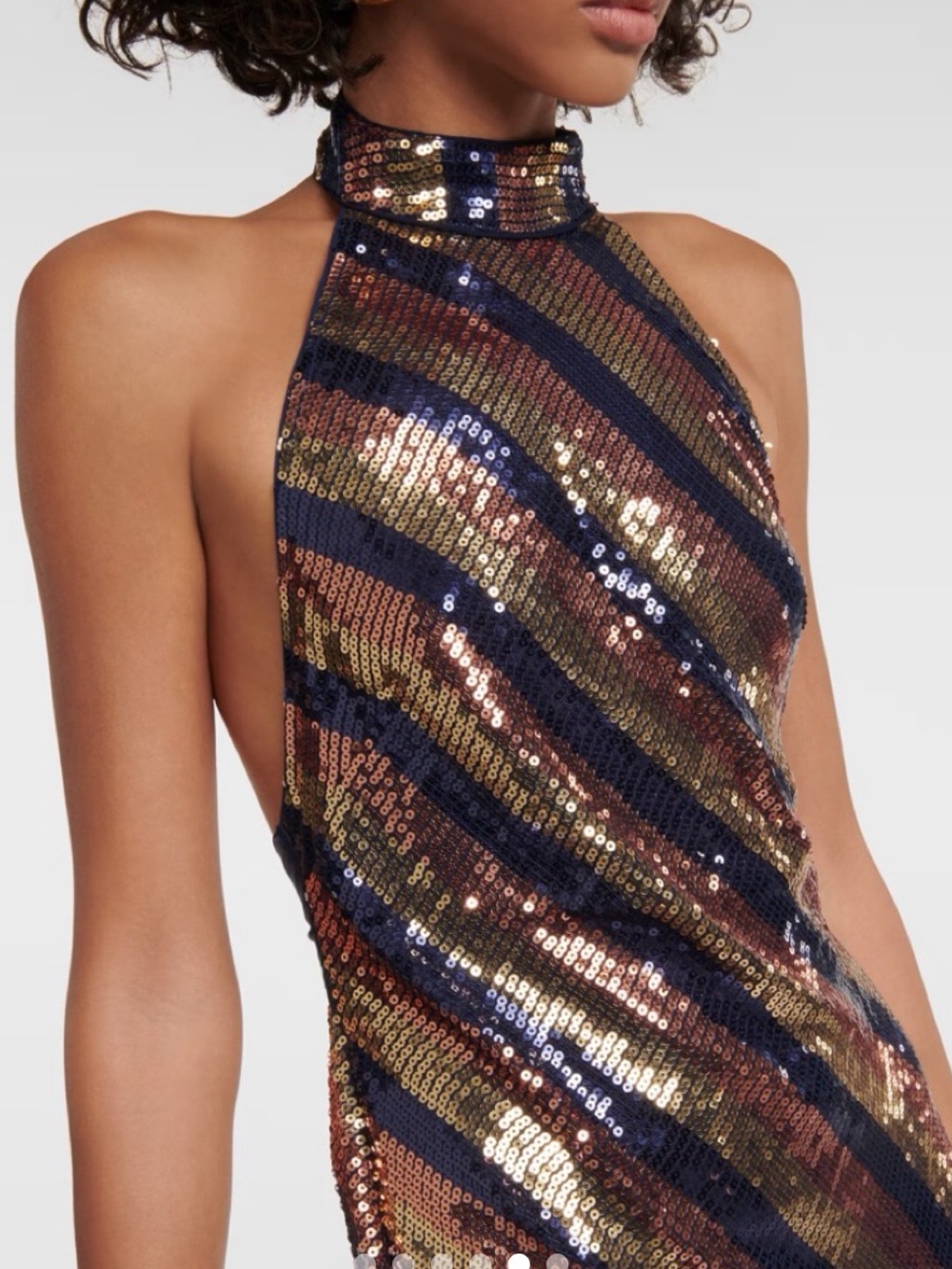 RIXO Sequin Open Back Gown - Picture 5 of 5